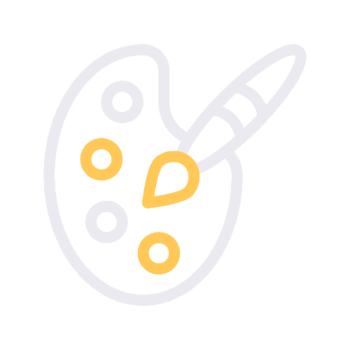 Paint palette animated icon