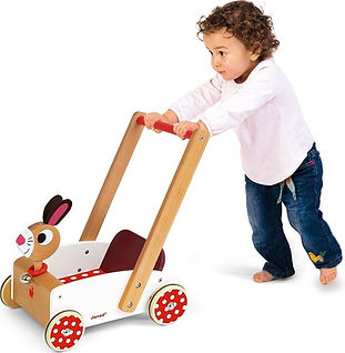 Kindje met Janod Crazy Konijn - Duwkar.jpg