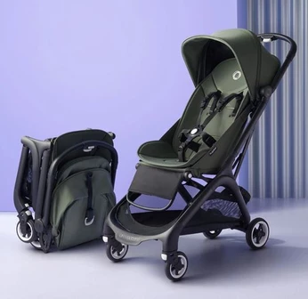 Bugaboo butterfly buggy groen - ingeklapt en uitgeklapt_JPG.webp