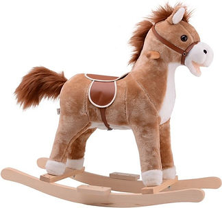 Stoffen hobbelpaard met houten frame productfoto babyspullen advies.jpg