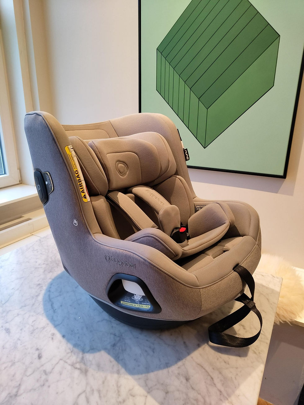 Bugaboo Owl by Nuna autostoel grijs zijaanzicht