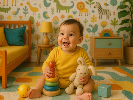 Hoe je baby met spelen communiceert zonder woorden