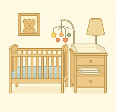Illustratie van een babykamer babyspullen advies.jpg