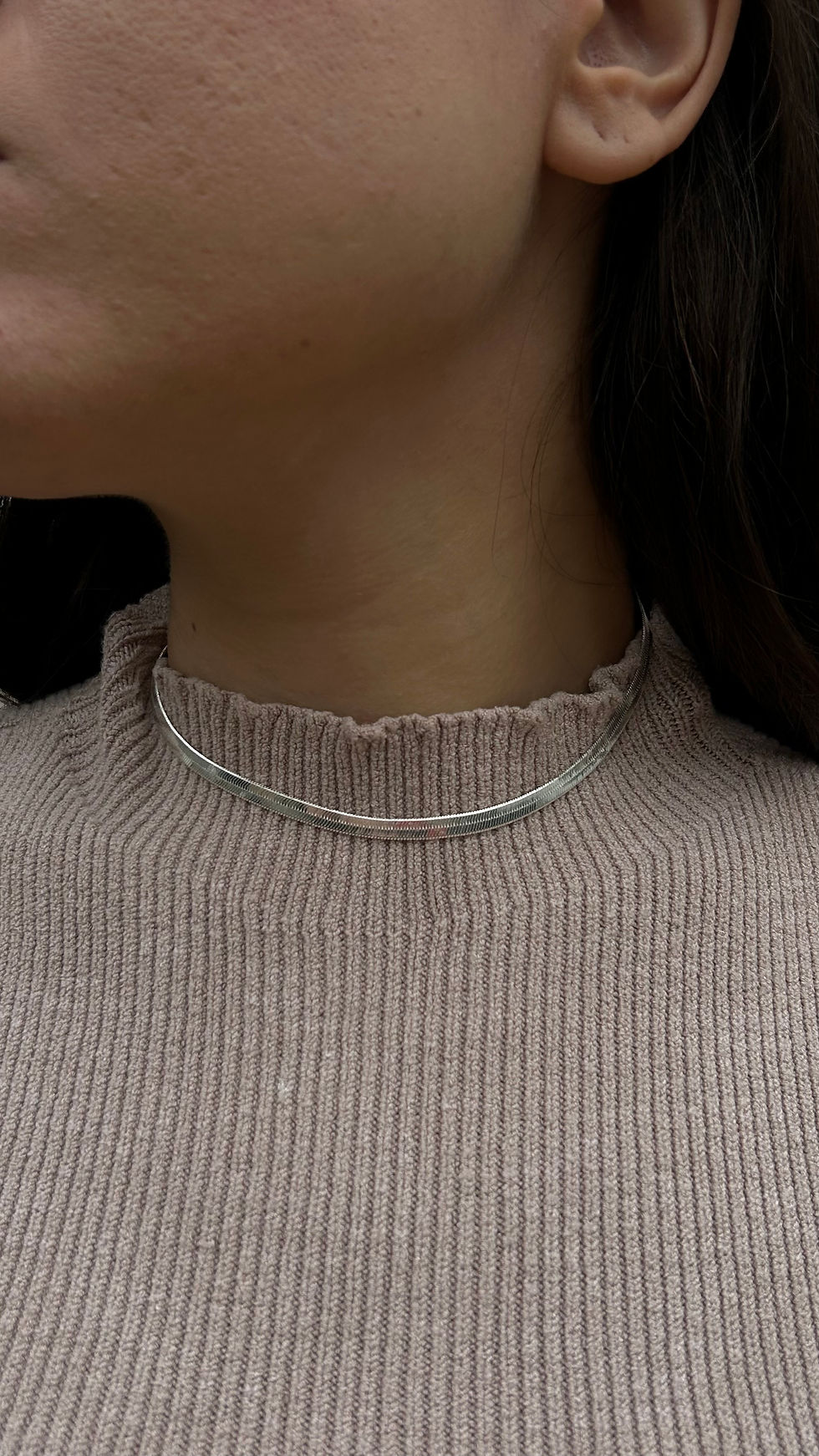 Miniatura: Chocker fita prata