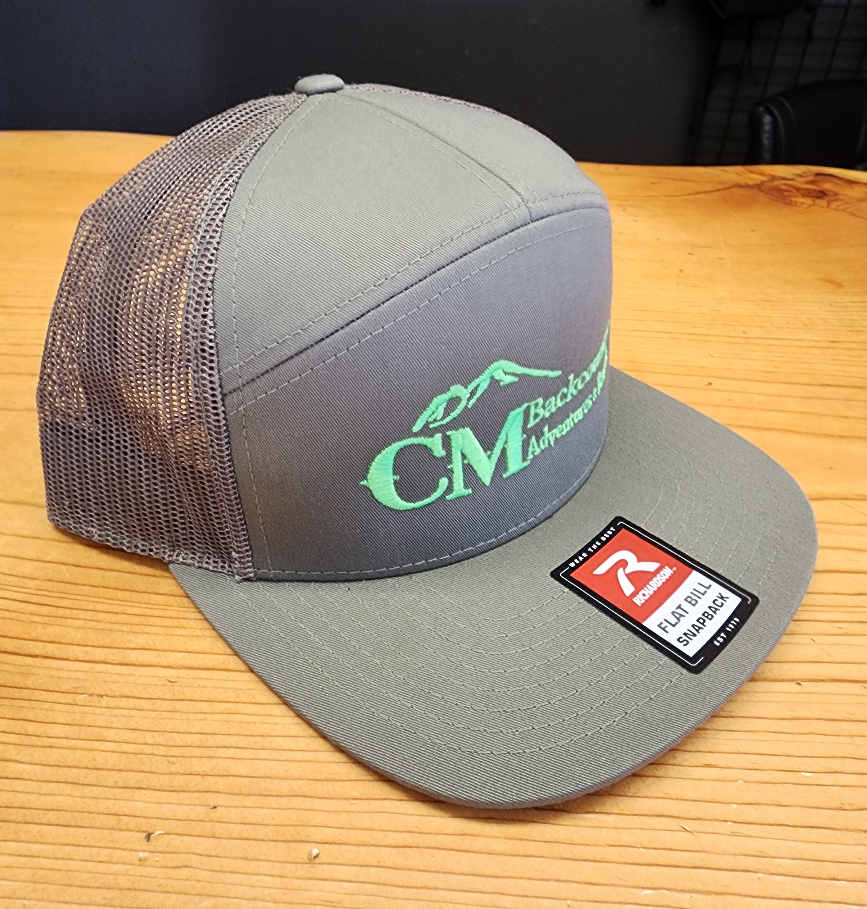 CM Hat:  Sage w/Lime Logo
