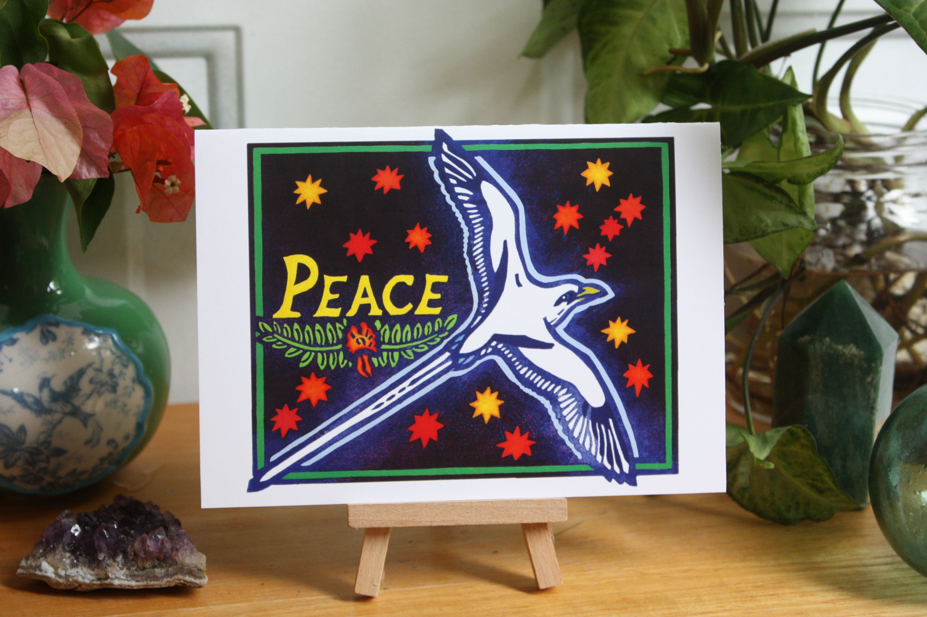 White Tailed Tropic Bird Cards set of 4