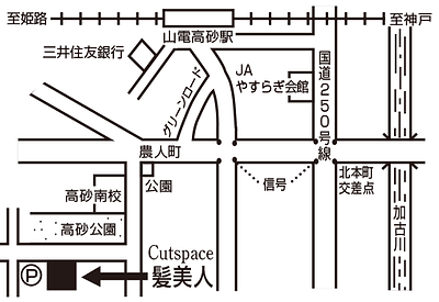 カットスペース髪美人地図