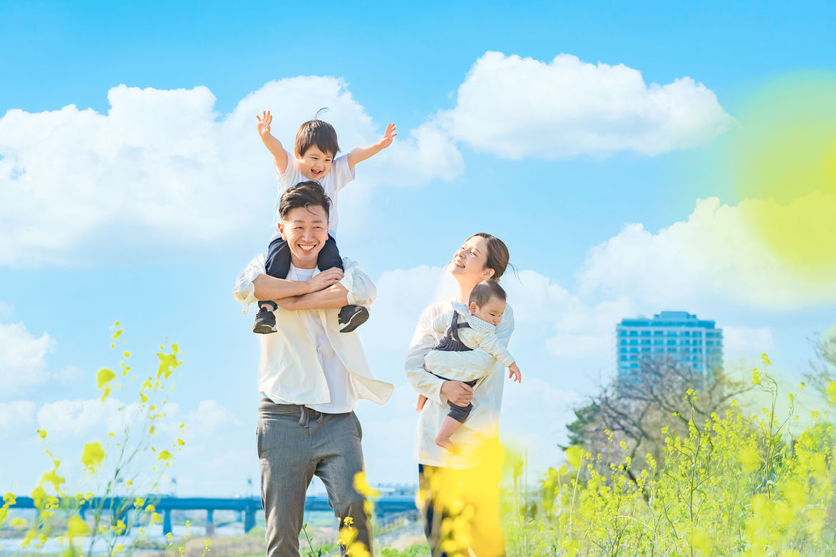 笑顔の家族