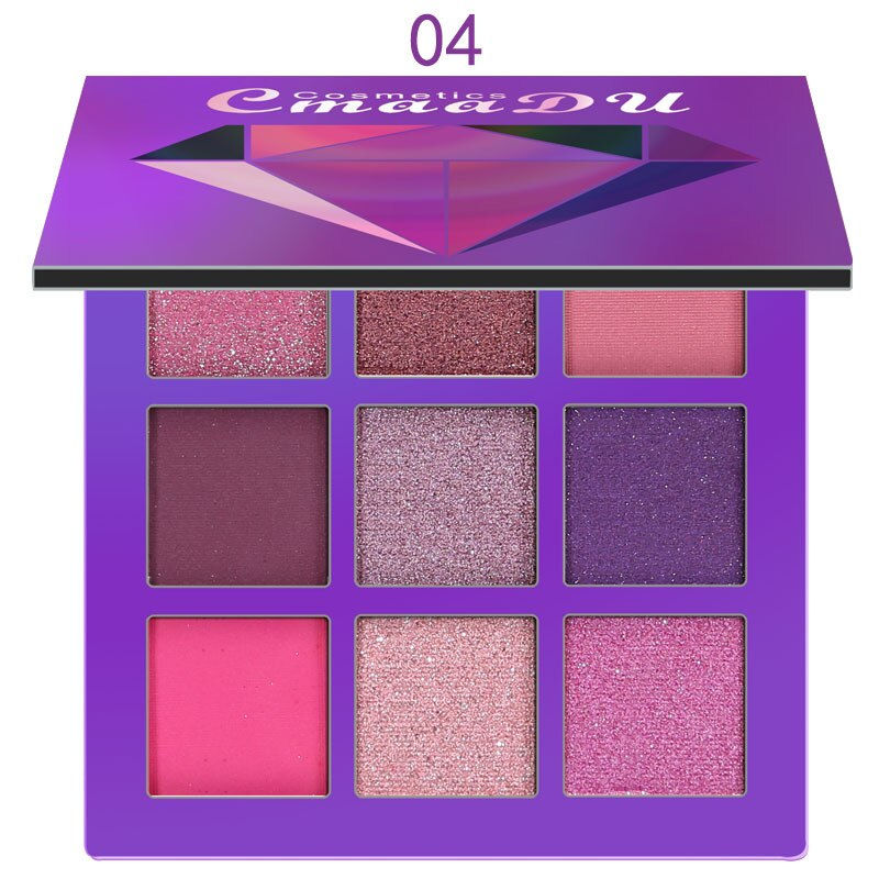 Thumbnail: 9 Colors Nude Eyeshadow Powder Makeup Palette Matte Shimmer Eye Pigmented Powder