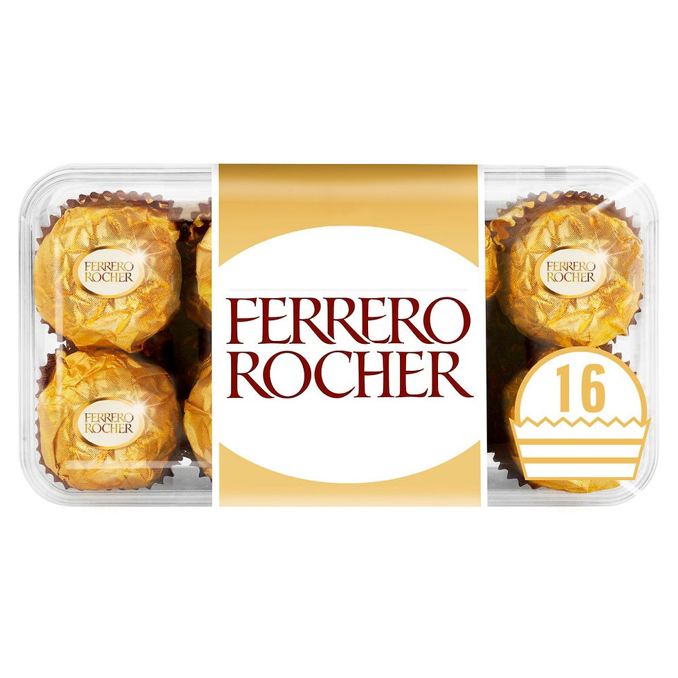 Ferrero Rocher Chocolate Pralines Gift Box of Chocolate 16 Pieces (200g)