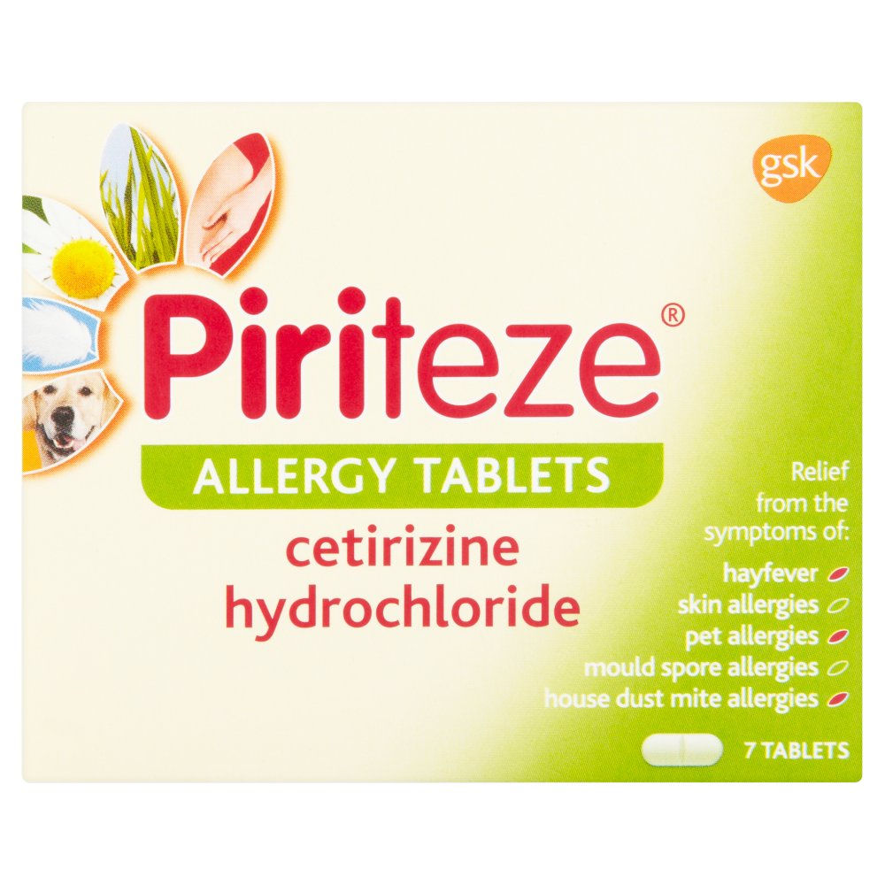 Piriteze Allergy Tablets 7 Tablets