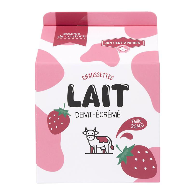 Chaussettes Brique Lait