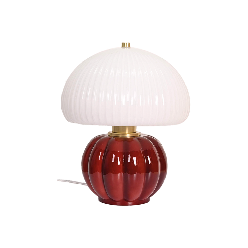 Lampe Madeleine burgundy – D22 x H25 cm