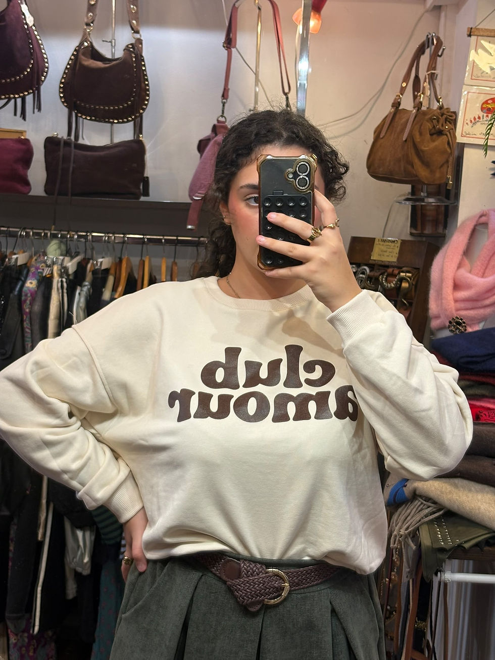 Sweat beige Club Amour