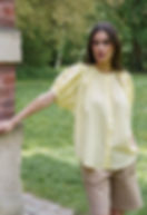 Blouse Vichy Jaune