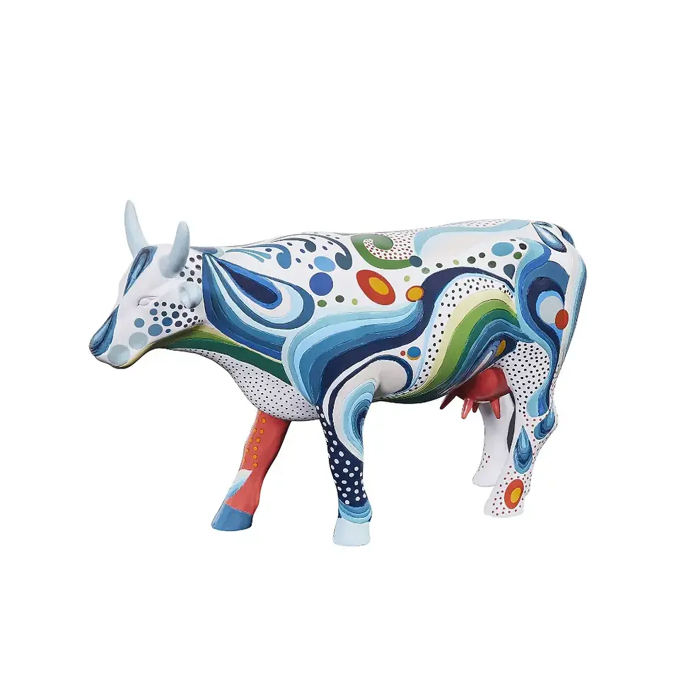 Vache Cow Parade Grand Modèle That's 70's Cow