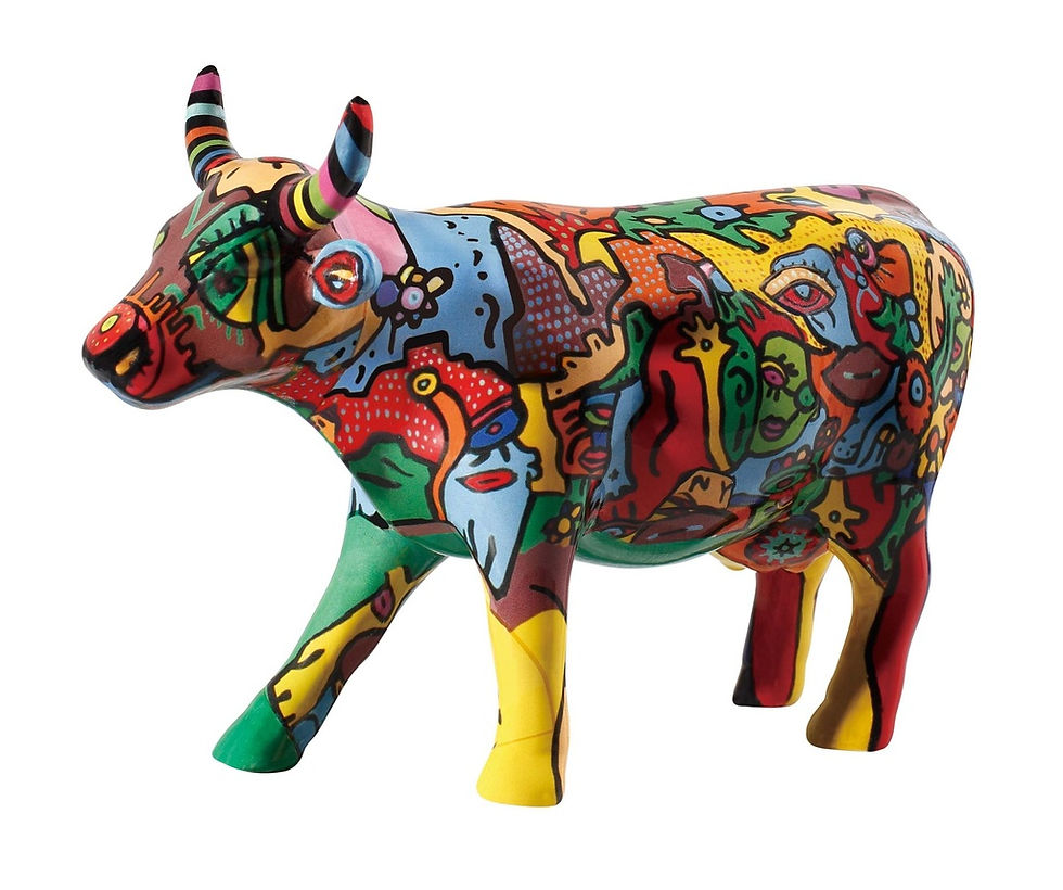 Vache Cow Parade Moyen Modèle Moo York Célébration