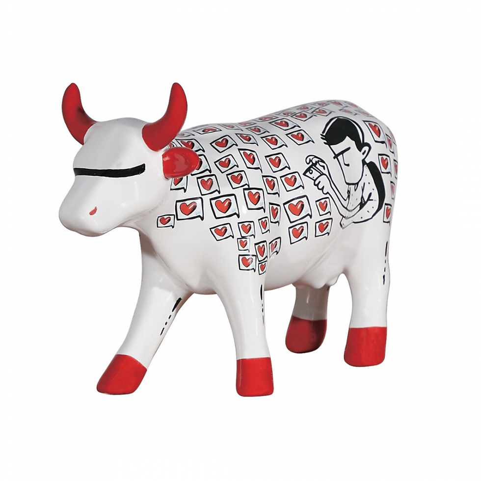 Vache Cow Parade Moyen Modèle Mensagem Recebida