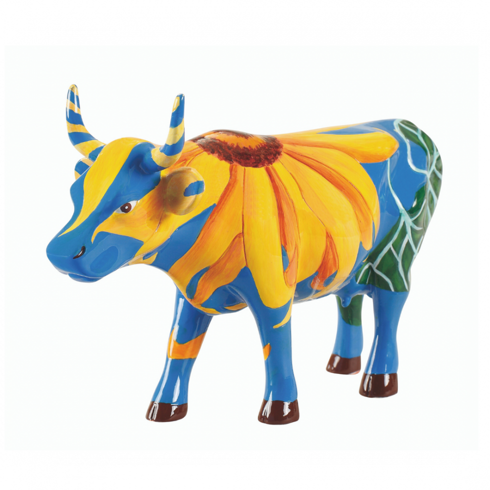 Vache Cow Parade Moyen Modèle Udderly Sunflowers