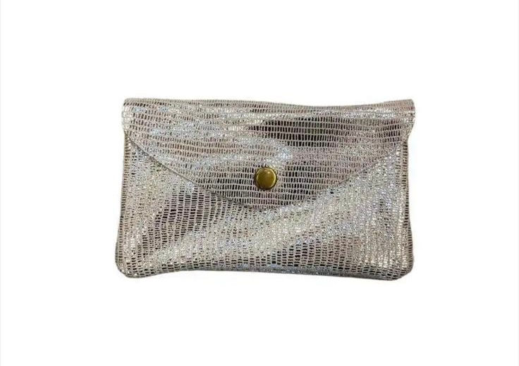 Porte-monnaie en cuir gris