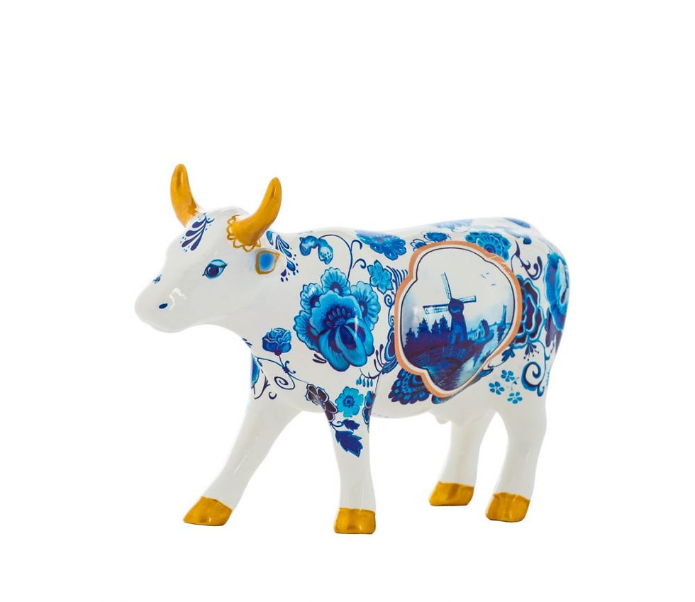 Vache Cow Parade Moyen Modèle Bone China