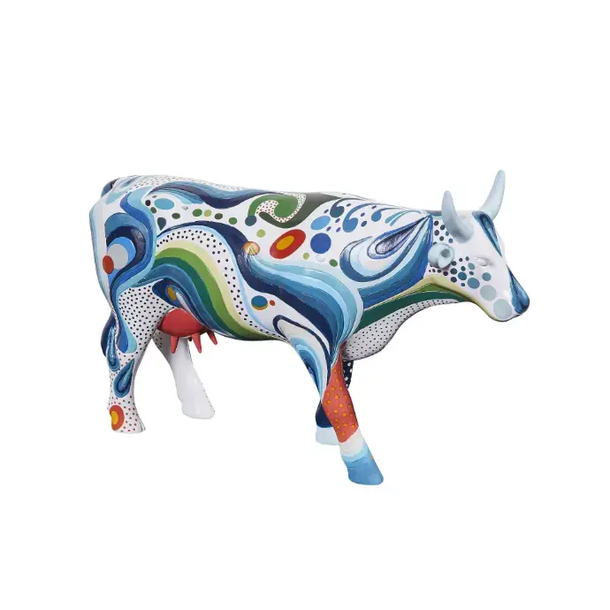 Vache Cow Parade Grand Modèle That's 70's Cow