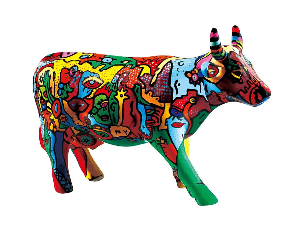 Vache Cow Parade Moyen Modèle Moo York Célébration