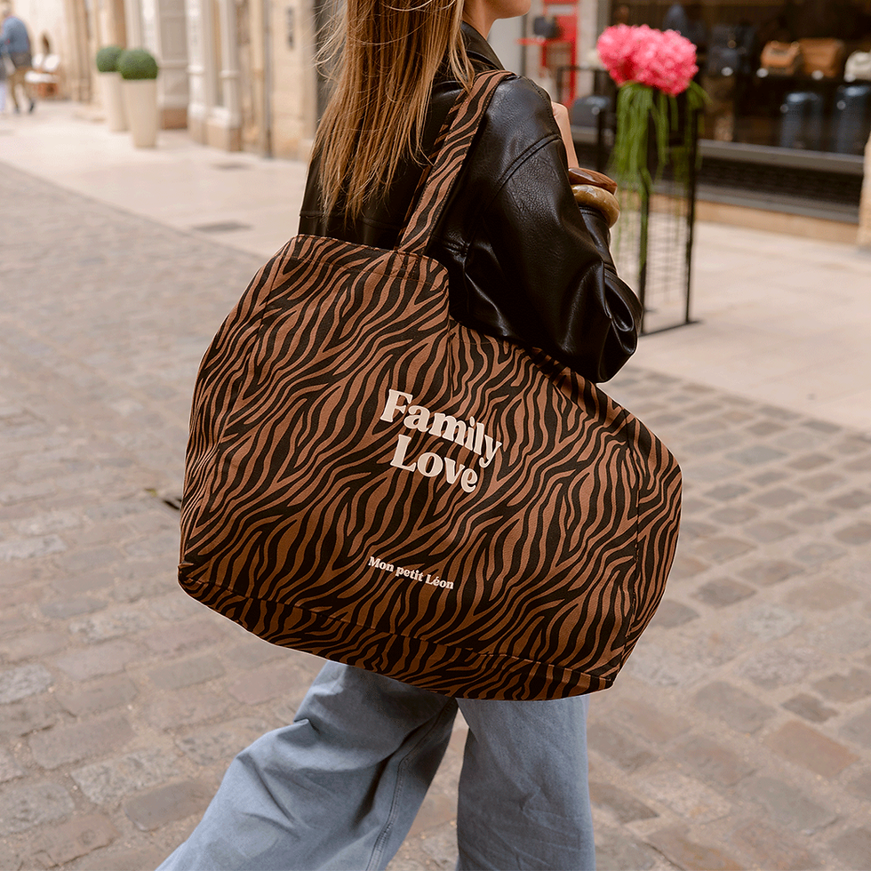 Cabas XXL Zèbre - Family Love