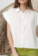 Blouse manches courtes blanche