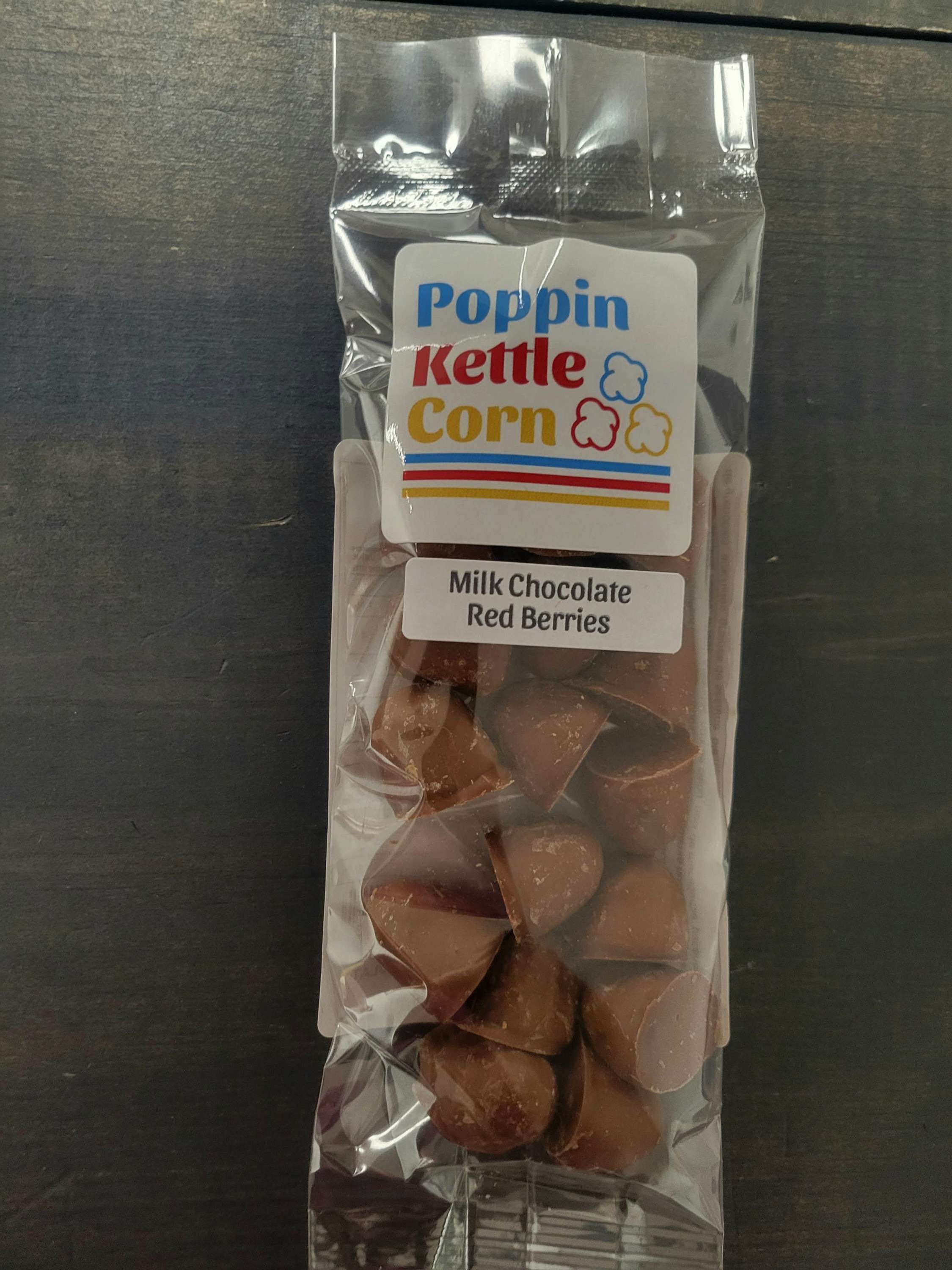Poppin Kettle Corn: Milk Chocolate Red Berries