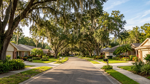 Residential neighborhood in West Volusia, Florida, illustrating the local housing market and fall 2026 real estate trends.