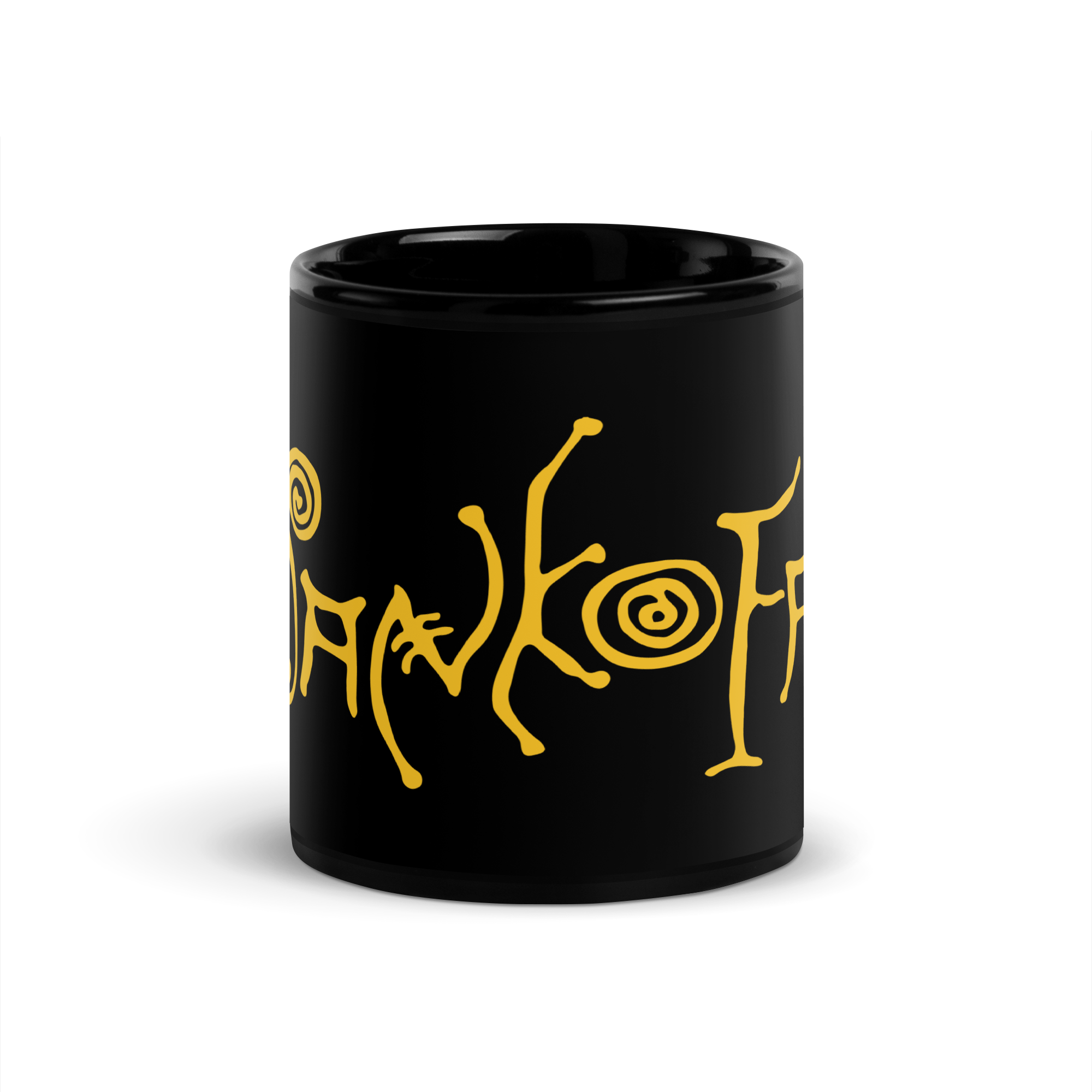 Sankofa Black Glossy Mug