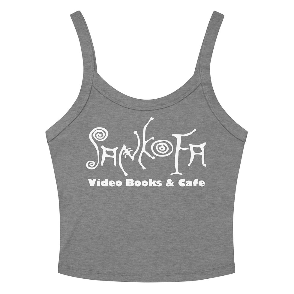 Thumbnail: Sankofa "VBC White" Micro-Rib Tank Top