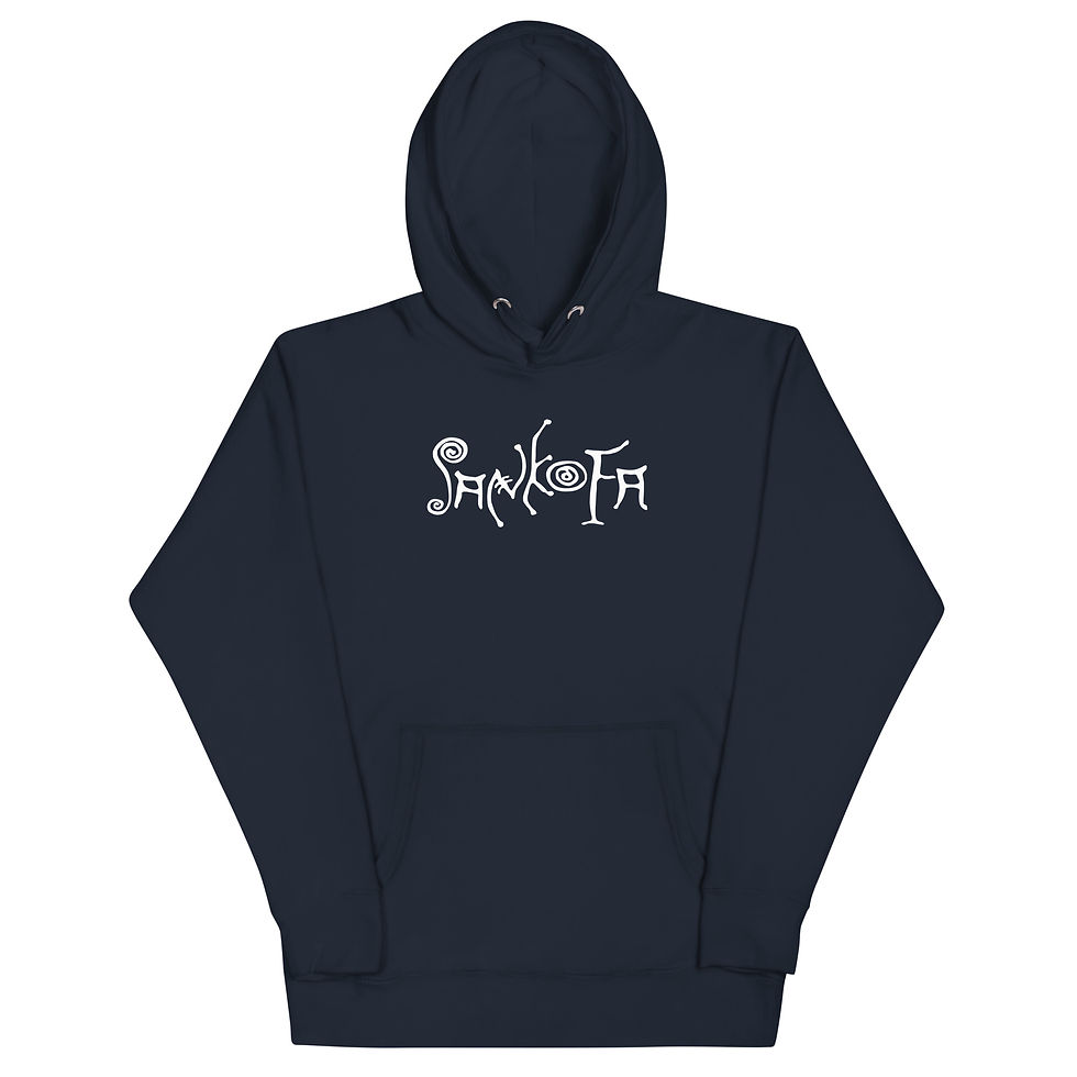 Thumbnail: Sankofa "White Script" Hoodie