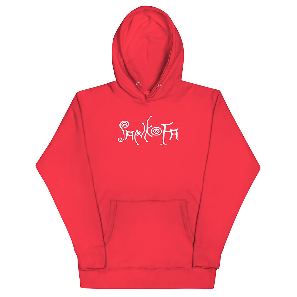 Thumbnail: Sankofa "White Script" Hoodie