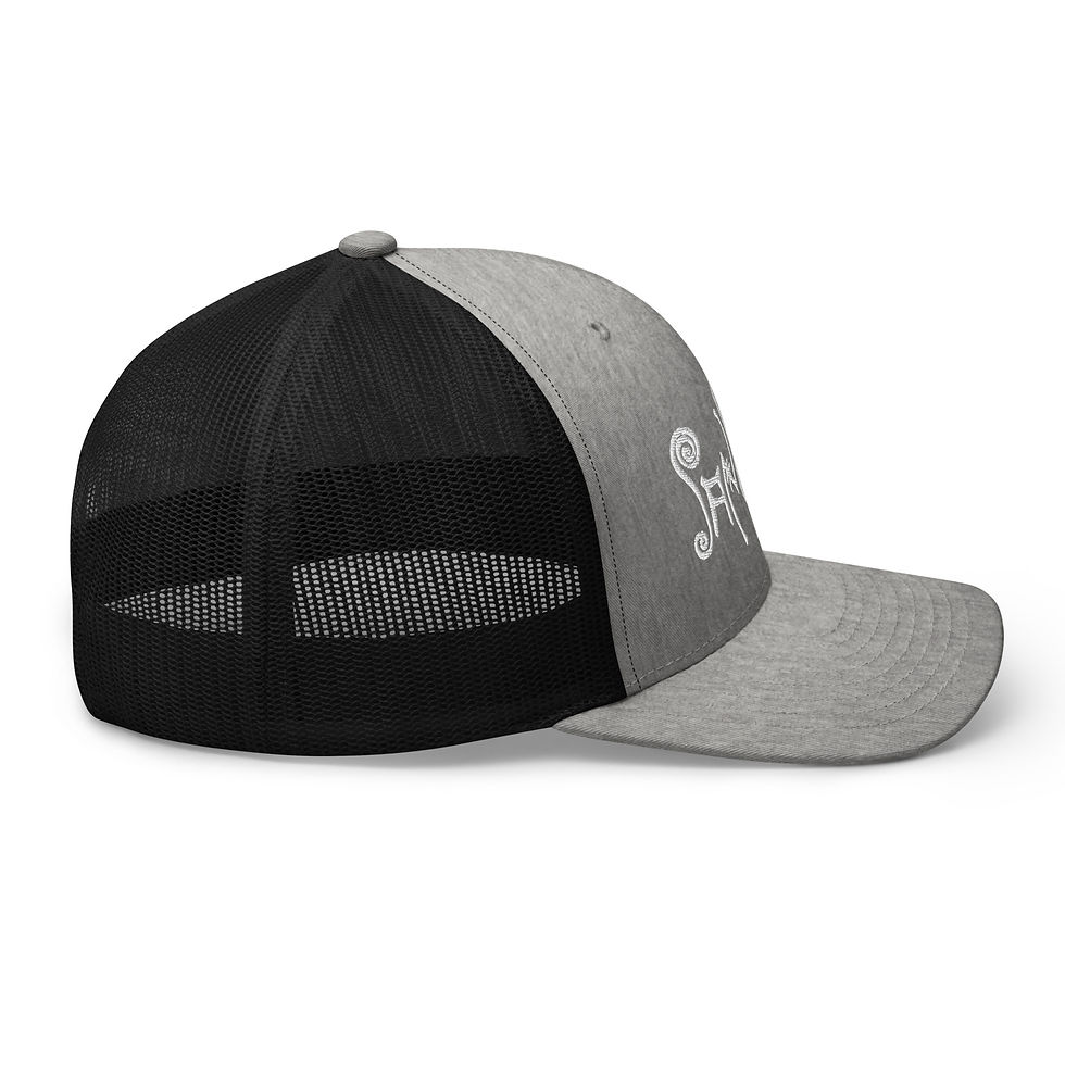 Thumbnail: Sankofa "White Script" Trucker Cap