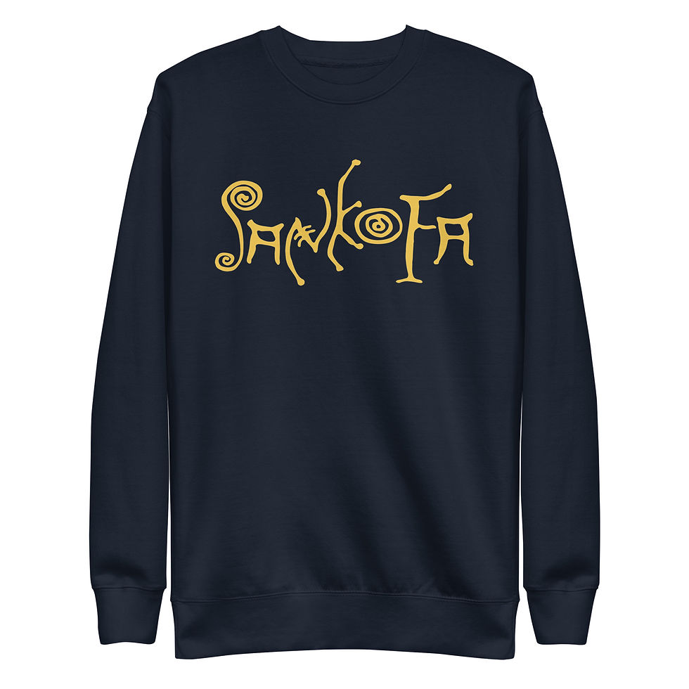 Thumbnail: Sankofa "Gold Script" Sweatshirt