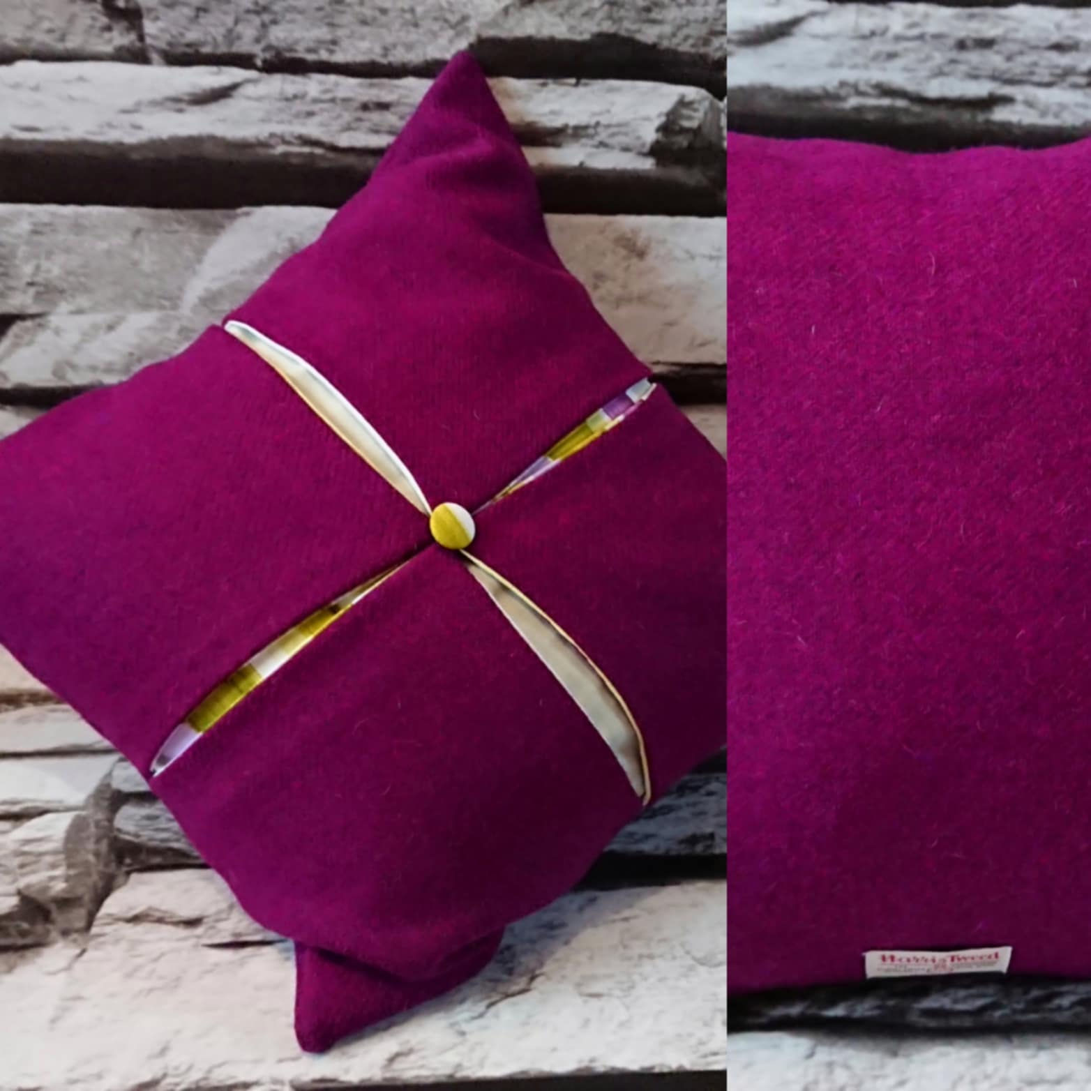 XL Totally Bespoke Luxury Harris Tweed Cathedral Cushion Cover
