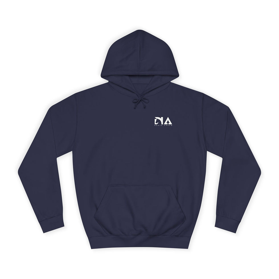 Thumbnail: AWDIS College Hoodie - North Arrow Premium Wear Line Mounted Archer