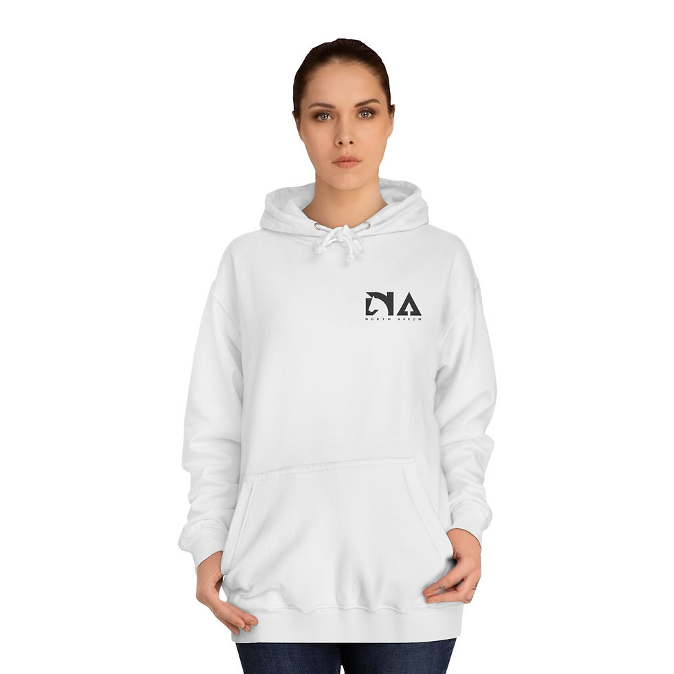 Thumbnail: AWDIS College Hoodie - North Arrow Premium Wear Silhouette Horse Archer