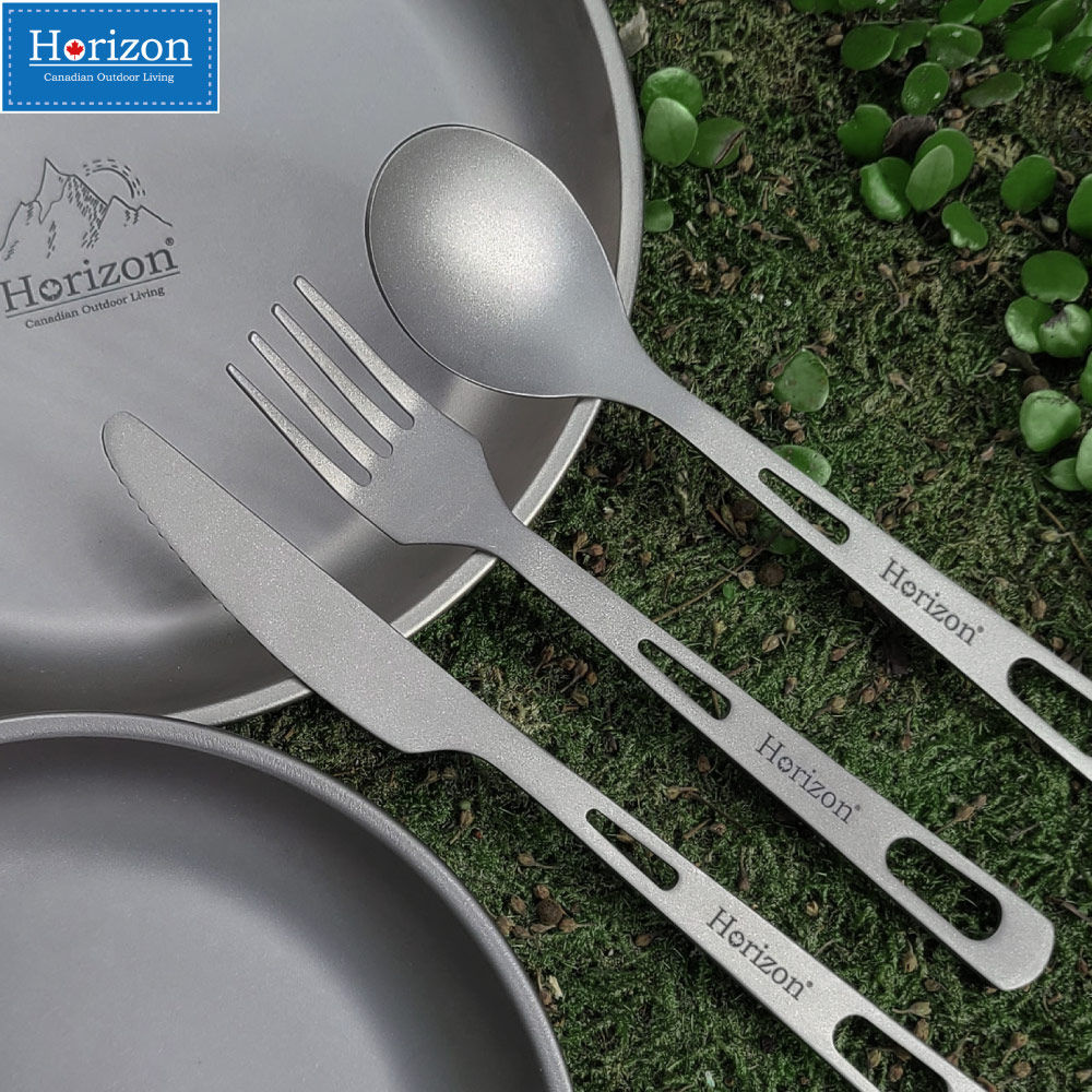 Horizon 純鈦刀叉匙 三件組