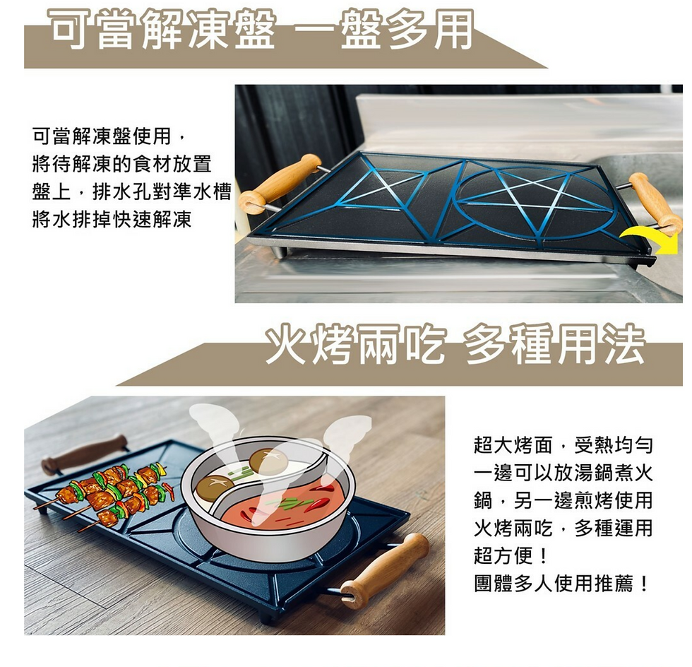 縮圖：油切烤盤 備長炭煎烤盤 40cm