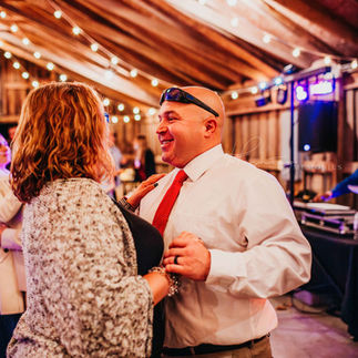 fall wedding reception at the barn in zionsville