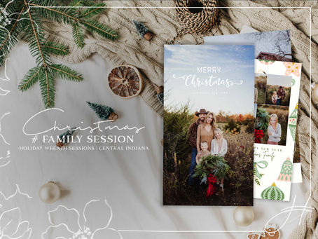 Holiday Family Sessions | Central Indiana Christmas Card Photos & Winter Sessions
