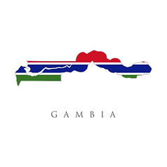 Map of the Gambia