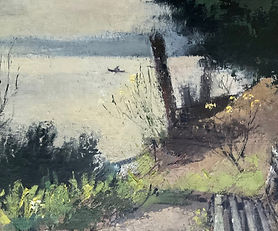 JACK CARNGTON-SMITH, Quiet Afternoon – Oil on Board
