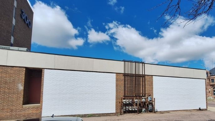 Art Walls at the 300 Building Primed