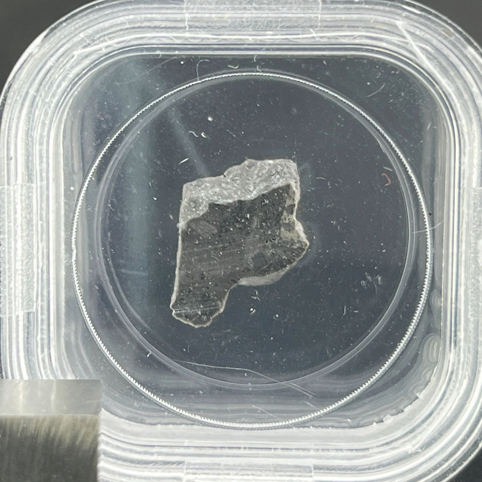 섬네일: NWA 12971 - 0.49g - Lunar, Troctolitic Melt Rock Meteorite Specimen