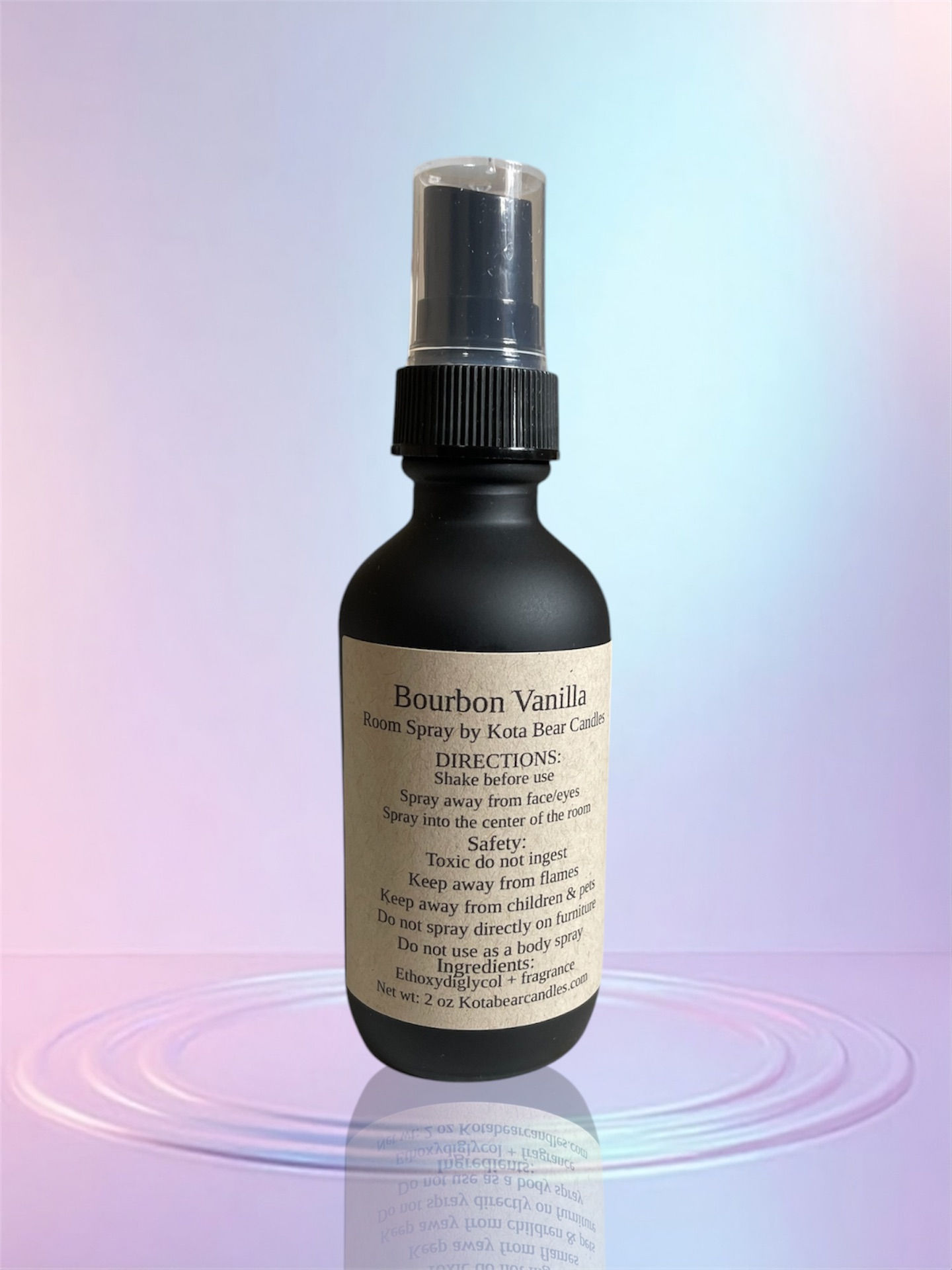 Bourbon Vanilla Scented Room Spray 2 oz
