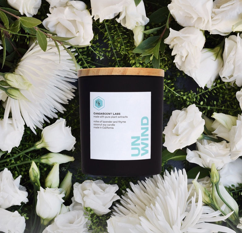 Soy candle, synthetic free, sustainable